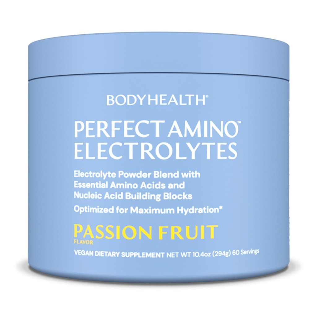 BodyHealth PerfectAmino Electrolytes אבקת No Sugar, hydrotion Fasting Keto Zero Sugar Electrolytes לשתות Mix with Trace מינרלים