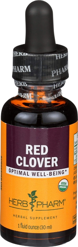 Herb Pharm מוסמך אורגני Clover נוזל לחלץ, 1 Fl Oz