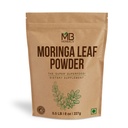 MB Herbals Moringa Leaf אבקת 8 oz (227g / 0.5 LB) | 100% אבקת Moringa טהורה; בקלות לערבב משקאות & Smoothies | No Preservatives