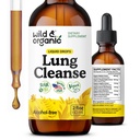 Wild & Organic Lungse Tincture - מולליין Leaf Extract for Lungs - Herbal Detox תוספים - טבעוני, סוכר ואלכוהול חינם מולליין טיפות - 2 fl oz
