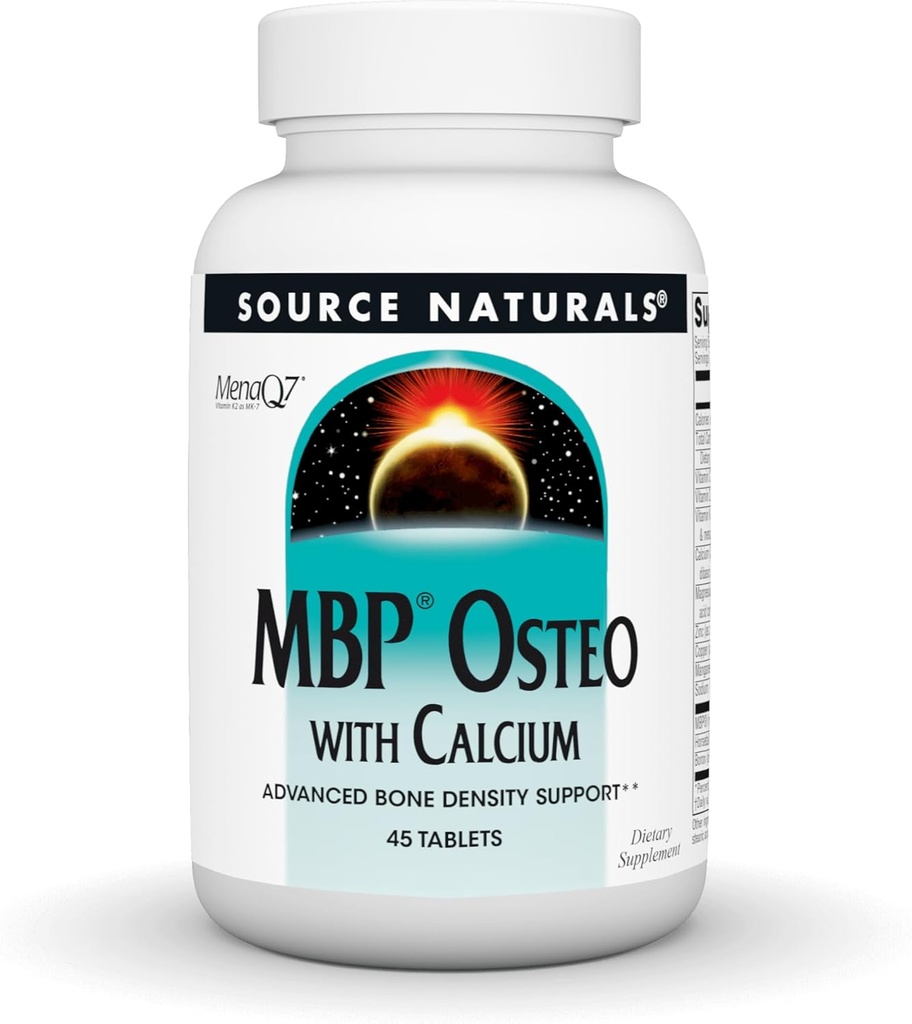 מקור Naturals MBP Osteo עם Calcium, Advanced Bone Density Support