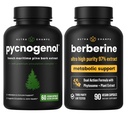 NutraChamps Complete Circulatory & Metabolic Boost: Pycnogenol & Berberine Duo