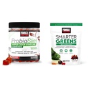גורם כוח ProbioSlim Apple Cider Vinegarmies עם אורגני, LactoSpore & Smarter Greens Superfood Chews, הירוקים ו Superfoods עם Probiotics, Antioxidantantantant