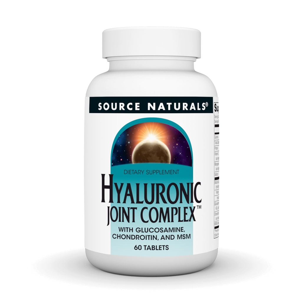 מקור Naturals Hyaluronic Joint Complex with Glucosamine, Chondroitin & MSM תוספת כוח - 60 טבליות