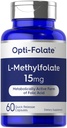 קרליל L Methylfolate 15 מ"ג | 60 קפסולות | Max Potency | אופטימיזציה ומופעל | Non-GMO, Gluten Free | Methyl Folate, 5MTHF | מאת Opti-Folate