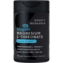 מחקר ספורט Magtein Magnesium L-Threonate קפסולות - תוסף מגנזיום לזיכרון, פוקוס וקוגניציה - Magnesium L Threonate תומך בבריאות המוח, שינה & Mood- 2000 מ"ג, 180 קפסולות למבוגרים