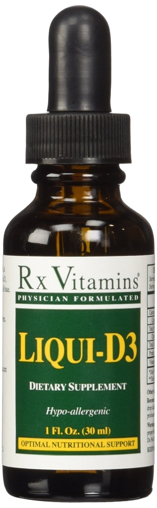 Rx ויטמינים Liqui-d3 2000 Iu, 1 Fl Oz (Pack of 1)