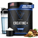 VEDGE Nutrition Creatine + | צמחייה המבוססת על צמחייה אבקת Monoatine Monohydrate | אנרגיה, ביצועים ותפקוד | Ergogenic Aids for Athletes | Unflavored, 30 משרתים