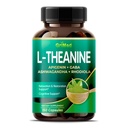 GriMed L-Theanine 11,900mg- X10 Power with Apigenin, GABA Ashwagandha, Rhodiola - מרגיעה ושיקום פוקוס וזיכרון - Made in USA (150 Count (Pack of 1))