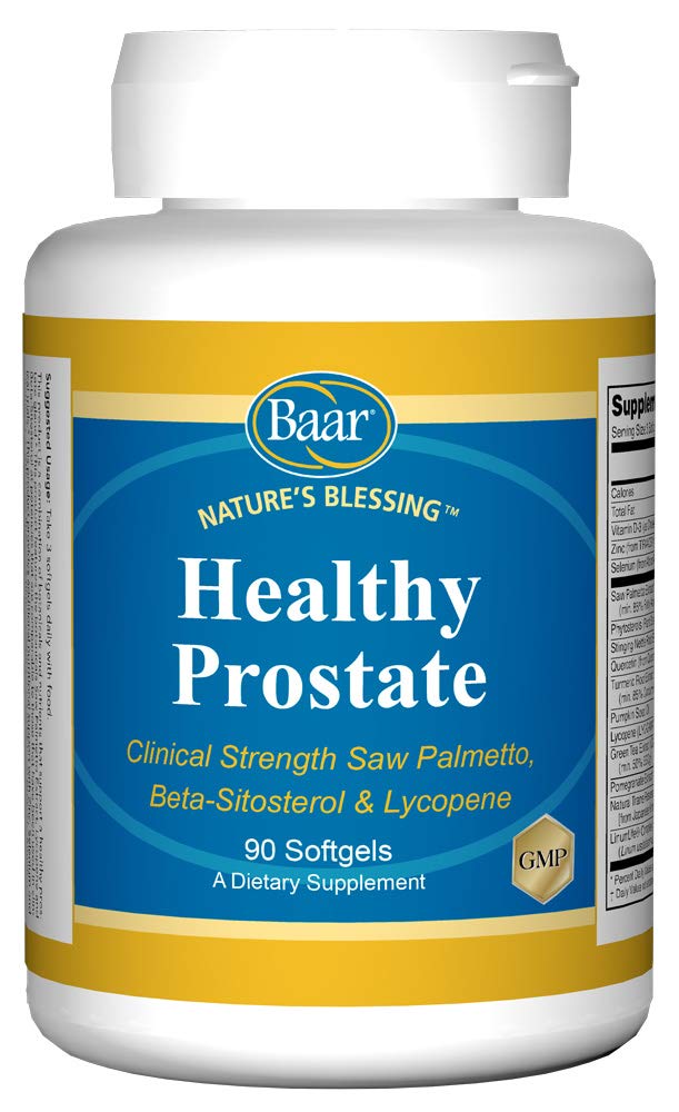 ברכתו של Baar Nature's Merry Softgels, כוח קליני ראה את Palmetto, Beta-Sitosterol & Lycopene, 90 Softgels