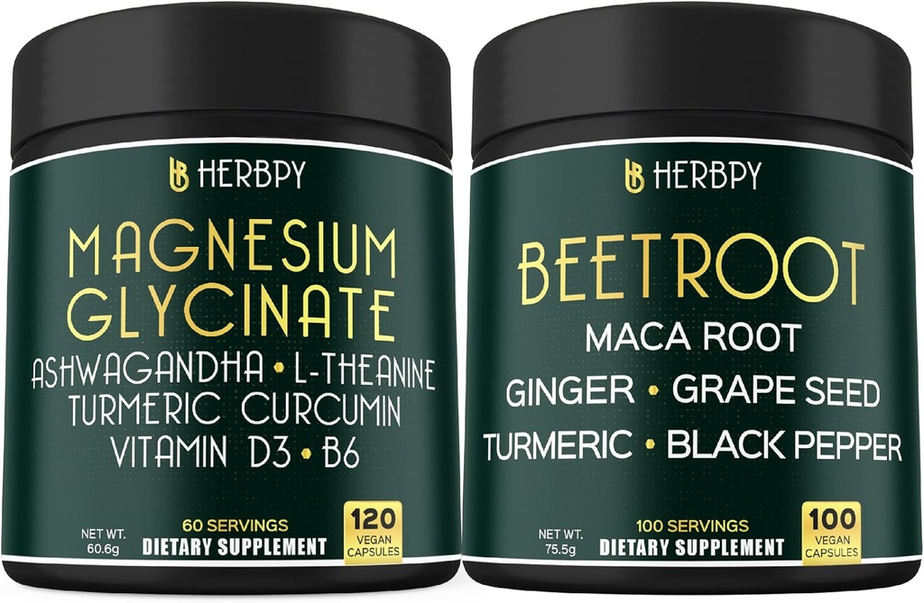 Bundle 6in1 Magnesium Glycinate תוסף & 6in1 Beet Root כמוסות