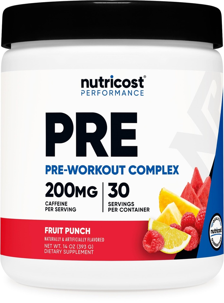 אבקת תרכובת Pre-Workout (שרתים, פירות Punch) - עם Beta-Alanine, טאורין ו Amino Acids