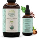 HerbEra Herbal נקה אורגני אלכוהול חינם טיקטור | Detox וניקוי פורמולה, לחלץ תוסף | אורגני Wormwood Herb, Black Walnut Hull, Cloves Flower Buds | Purge Extracts (4 oz)
