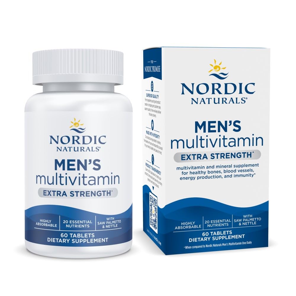 ה- Multivitamin אקסטר כוח - עצם, אנרגיה, דם-וורס תמיכה - תוספת חסינות - 20 חומרים מזינים חיוניים - 60 טבליות - 30 משרתים