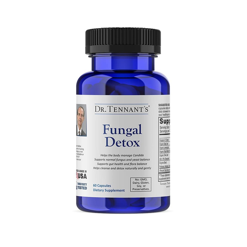 ד"ר Tennant's Fungal Detox | Candida Cleanse, Mood & Harmon Balance | מקדם רמות Yeast & Gastro Health