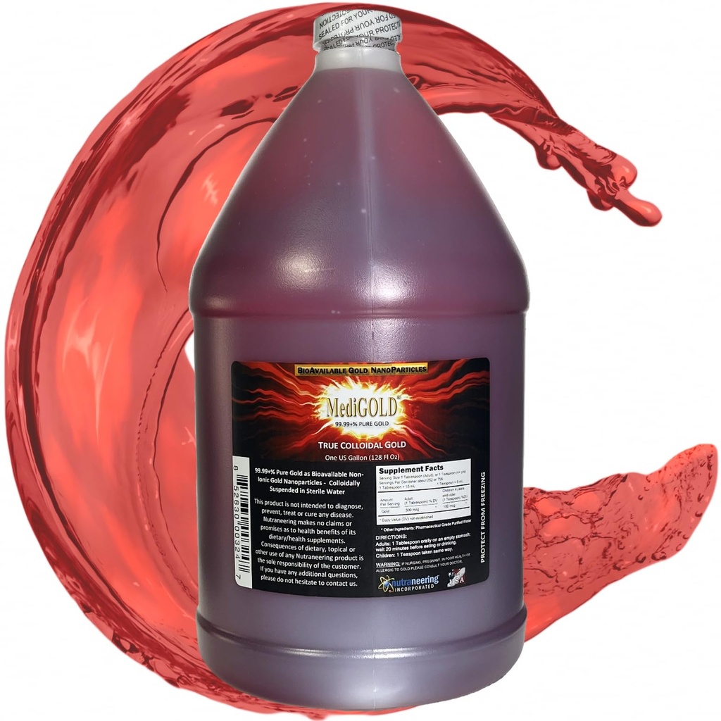 זהב קולונואיד אמיתי - 1 U.S Gallon ב BPA חינם