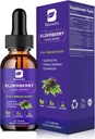 Elderberry Syrup | Quercetin Black Elderberry נוזל טיפות עם Quercetin, Panax Geneseng for Immune Support
