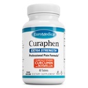 EuroMedica Curaphen תוספת כוח - Curcumin & Boswellia תוספת לתמיכה ב Circulation בריא - תוספת Turmeric לתמיכה מפרקים, בריאות שרירים & Endorphin הפקה - 60 טבליות