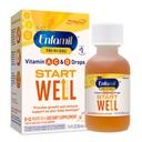 Enfamil Tri-Vi-Sol Baby Multivitamin Drops, תומך בצמיחה ובבריאות החיסון לתינוקות, 50mLבק