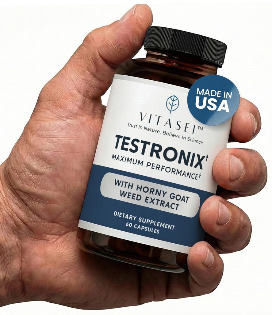 תוספי VITASEI Testronix - אנרגיה ושרירים תוספי בריאות - 60 קפסולות