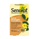 Senokot תוספת חיזוק ירקות טבעיים Laxative Ingredient Tablets, Senna Concentrate, Double-Strength for Gentle, Overnight Relief from Occasional Constipation, 12 ctength