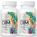 תוסף Liposomal DIM - 1500 מ"ג נשים DIM תוסף - תוספי Estrogen מכילים ויטמין E, Evening Primrose, Black Cohosh, אומגה 3 3 חומצות שומן (2 Pack)