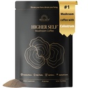 HighER SELFTM Mushroom Coffee Focus & Immune Support Band with 40% IgG Colostrum, ערבית אורגנית, אריה, Reishi, Chaga, L-theanine ו Frankincense for Immune Support, Focus, Energy, Mood and Gut Health | 7oz. 40 משרתים