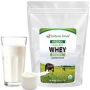 Z מזונות טבעיים אורגני חלבון Whey חלבון ריכוזrate - מזון תזונתי צמחי דשא פד Whey אבקת חלבון - Cold Processed Pure Whey חלבון עם Amino Acids for Nutrition & Fitness, Unflavored, 5 lbs