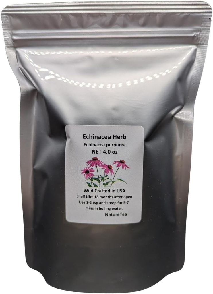 Echinacea Herb - Echinacea purpurea Dropea Leaf C/S 100% מהטבע (4 oz)
