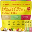 Keto Vitals Tropical Keto Electrolytes אבקת No Sugar - אלקטרוליטים עם Potassium, Magnesium, Sodium, & Calcium - סוכר חינם אבקת Packets לשתות לערבב & הידרה אבקה, 30 משרתים