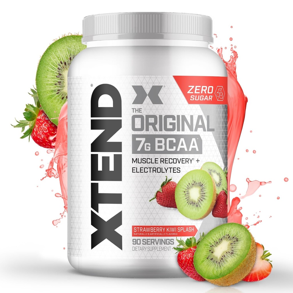 Xtend XTEND המקורי אבקת BCAA 7g BCAA ו 2.5g L-Glutamine, סוכר חינם פוסט עבודה ללא טיפול שריר התאוששות עם Amino Acids עבור גברים ונשים, 90 משרתים