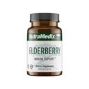 NutraMedix Elderberry Antioxidants תוספי קפסולות - Elderberry לחלץ כדי לקדם תגובה דלקתית בריאה, תמיכה יומית Immune, Bowel Health (60 קפסולות)
