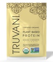 Truvani טבעוני אבקת חלבון Pea | בננה קינמון | 20g אורגני צמחי מבוסס חלבון | 1 לשרת | Keto | Gluten & Milk Free | Low Carb | לא תוספת סוכר