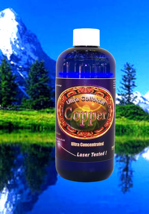 מינרלי הרים של Silver Mountain מינרלים Colloidal Copper נוזל מינרלים 16 Oz. 100 PPM
