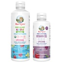 MaryRuth Organics Kids Multivitamin Liposomal (Strawberry Cherry & Vanilla) & ויטמין D3 Liposomal (Mixed Berry) פרויקט תווית נקייה מאומת ויטמין ® עבור Immunity & Total Wellness, טבעוני, Non-GMO