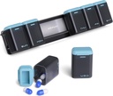 מארגנת גלולות שבועיות מגנטיות, Removable Pill Box 7 יום אחד ביום, נסיעות תיקי גלולות גדולות, שבוע לאחר דיילי תרופה Dispenser, תרופה Container Holer עבור תוספי ויטמין, כחול