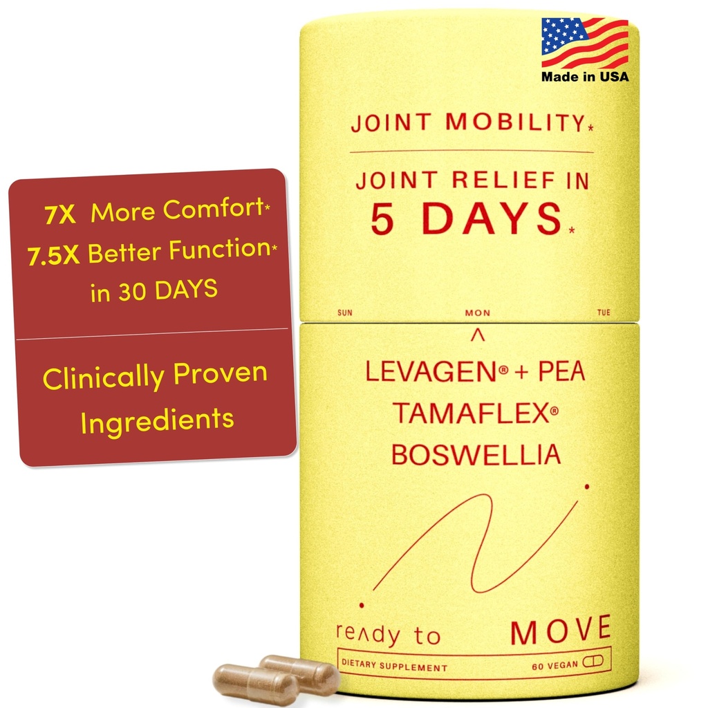 MIVE Fast Acting תוספים משותפים | Tamaflex® Turmeric & תמרינד, Levagen®+ PEA Palmitothanolamide, Boswellia Serrata, Bioperine® Black Pepper | תמיכה משותפת & ניידות | 60 טבעוני קפלס