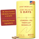 MIVE Fast Acting תוספים משותפים | Tamaflex® Turmeric & תמרינד, Levagen®+ PEA Palmitothanolamide, Boswellia Serrata, Bioperine® Black Pepper | תמיכה משותפת & ניידות | 60 טבעוני קפלס