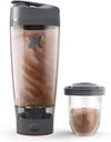 Promixx Pro Shakerבק | Rechargeable, Powerful for Smooth Protein Shakes | כולל תוספת אחסון - BPA חינם | 20oz Cup (Graphite Gray)