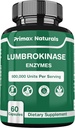 תוסף Lumbrokinase - Lumbrokinase 40 מ"ג לשרת (Max Activity - 800,000 יחידות) Lumbrokinase Enzymes תוספת (Similar to Nattokinase) Non GMO, Soy Free, Gluten Free (60 קפסולות)