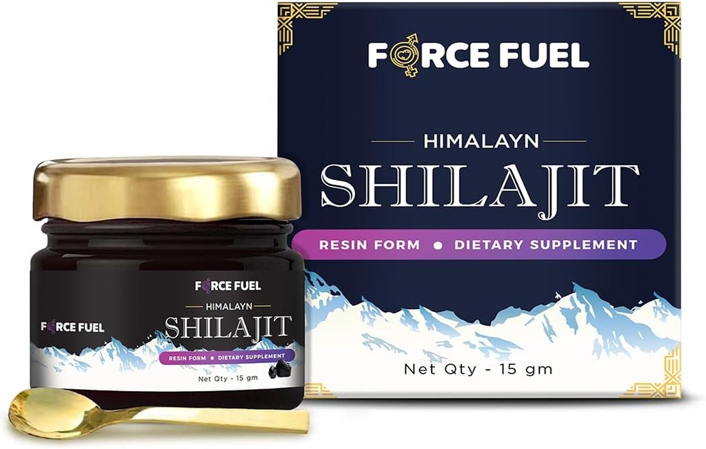 Shilajit Pure Himalayan Organic Shilajit Resin - Gold Grade 100% Supplement for Men and Women - Natural Shilajit Resin with 85+ Trace Minerals & Fulvic Acid for Focus, Energy & Immunity-30 Days Supply
