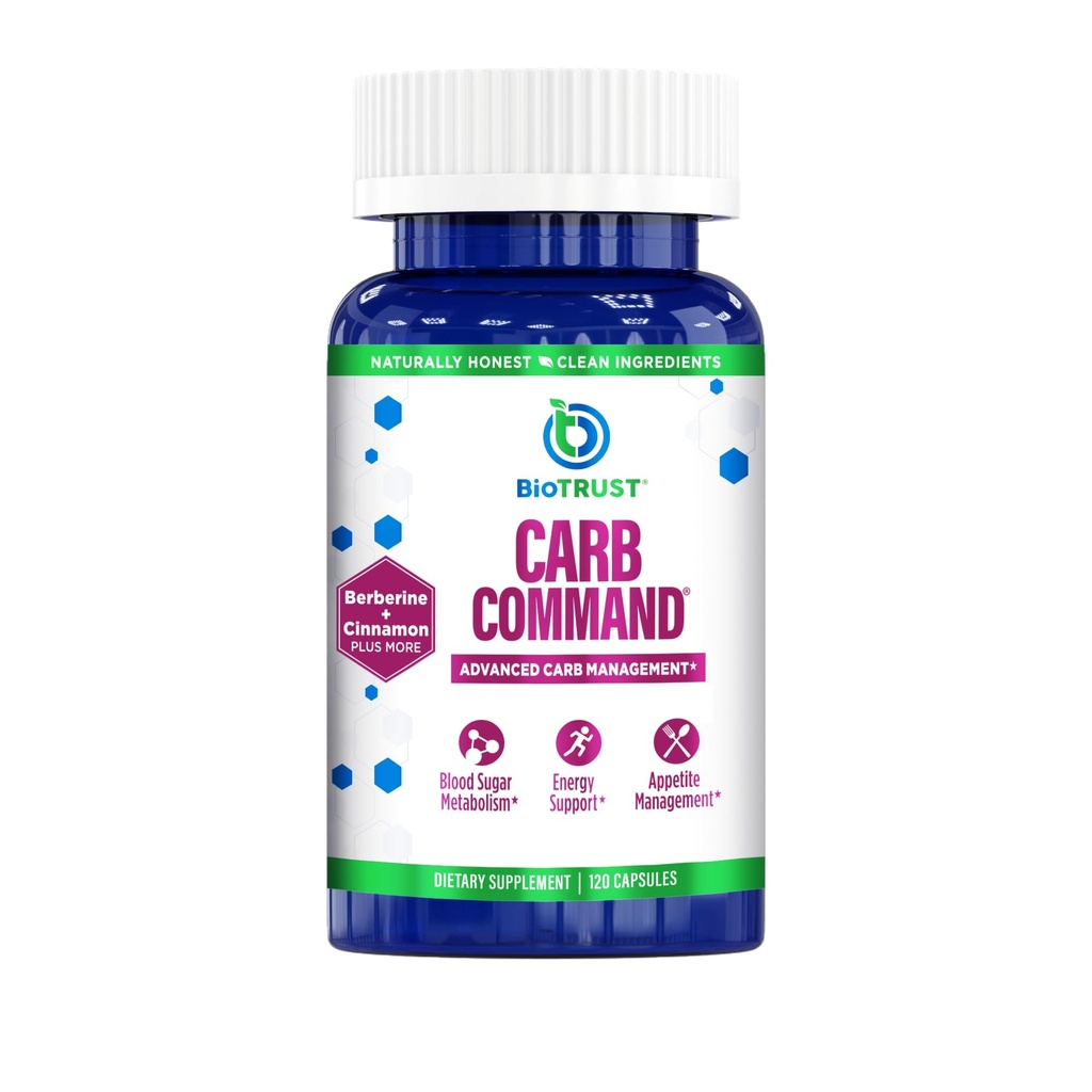 BioTrust Carb Command - Carb Management תוסף, תמיכה מטאבולית עבור Ketosis, תומך Keto, Low Carb ו- Paleo Lifestyle (60 משרתים)