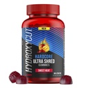 Hydroxycut Bel Ultra Shred Gummies, Sweet Heat - 99% Stimulant חינם - כולל Capsaicin & B ויטמינים - עבור נשים וגברים