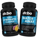 Limphatic Drainage תוסף Pills & Water Away - תמיכה לימפואטית כוללת מוצרי ניקוי צמחיים ופלות מים טבעיים Diuretics for Retention - Lymph Node Detox ניקוי מערכת Drainage