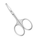 LIVINGO 3.75" Rounded Curved Nose Hairsors, Premium Stainless Steel Safety Small Blades Use for Manicure Cuticle Trimming שיער הפנים, Eyebrow, מייבש עור