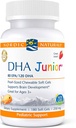 Nordic Naturals Pro DHA Junior, Strawberry - 180 מיני Chewable Soft Gels - 250 מ"ג אומגה 3s עם EPA & DHA - Brain Development & Visual Function - Non-GMO - 45 משרתים