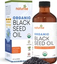 שמן זרעי שחור אורגני (Nigella Sativa, Cumin Seed) קר Pressed non-GMO, 8 oz Glass בקבוק מקור של חומצות שומן חיוניות, אומגה 3 6 9'