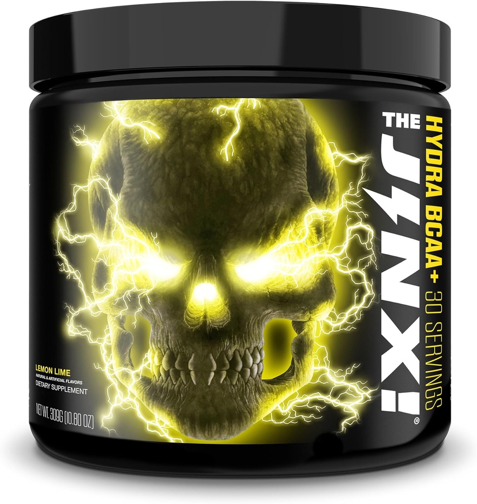 JNX SPORTS The Jinx BCAA+ משקה Workout Recovery - hydrtion with Electrolytes for Men & Women - 30 משרת, לימון לימט