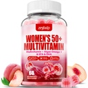 נשים ללא סוכר Multivitamin 50 פלוס חניכיים עם Calcium, Magnesium, Zinc, ויטמין A, C, D3, E, K2, B Complex, Folate, Biotin - Multi ויטמינים ומינרלים לעור, אנרגיה, Immune תמיכה תמיכה תמיכה