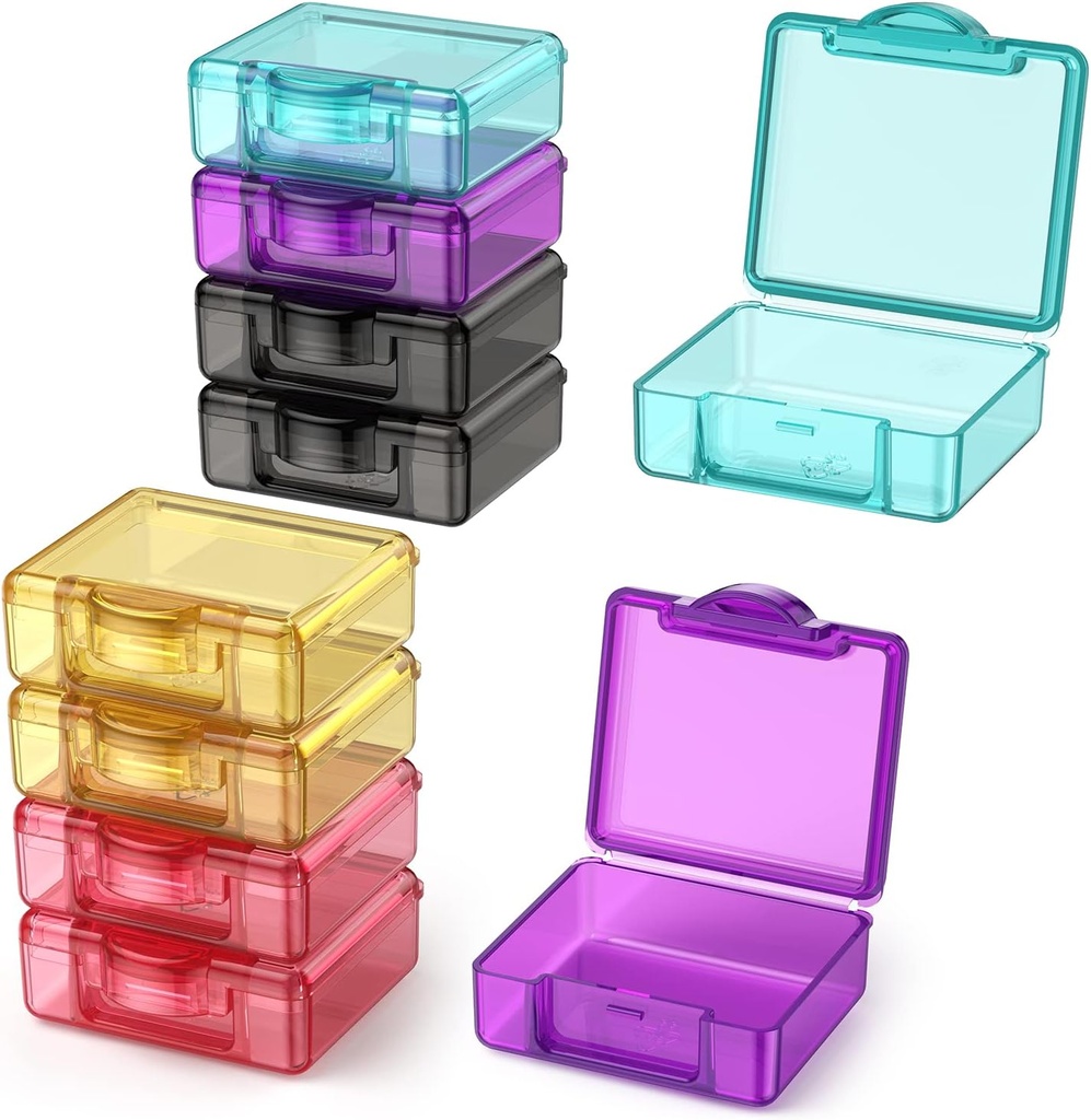 קופסת גלולות נסיעות קטנות, Urekt 10 PCs מיני Pocket מארגנת יומית Single Containers Portable Medicine Holder for Purse ויטמין Fish שמן תוספי מזון